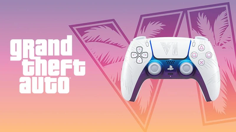 PS5 PlayStation 5 DualSense Wireless Controller Grand Theft Auto VI White Limited Edition