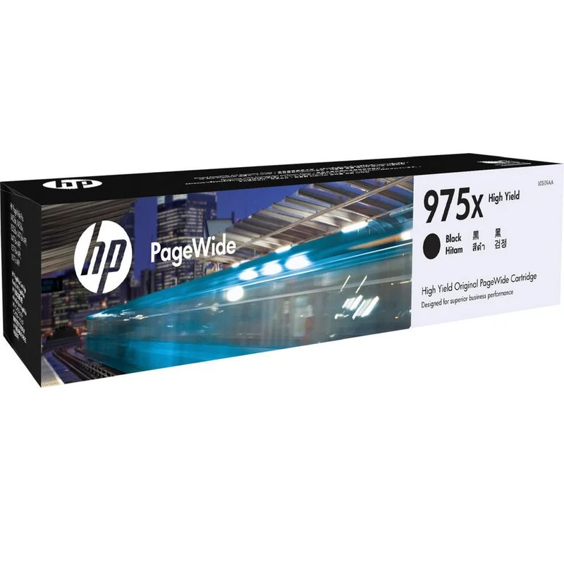 HP L0S09AA 975X Ink Toner Cartridge High Yield PageWide Pro Genuine (Black)