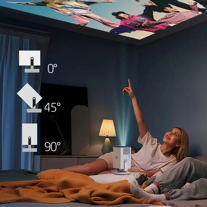 HP MC475 1080P Full HD Smart Portable Mini Projector with 4K Support