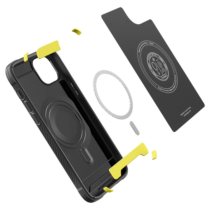 SPIGEN Rugged Armor Mag MagSafe Case for iPhone 14/13 (Black)
