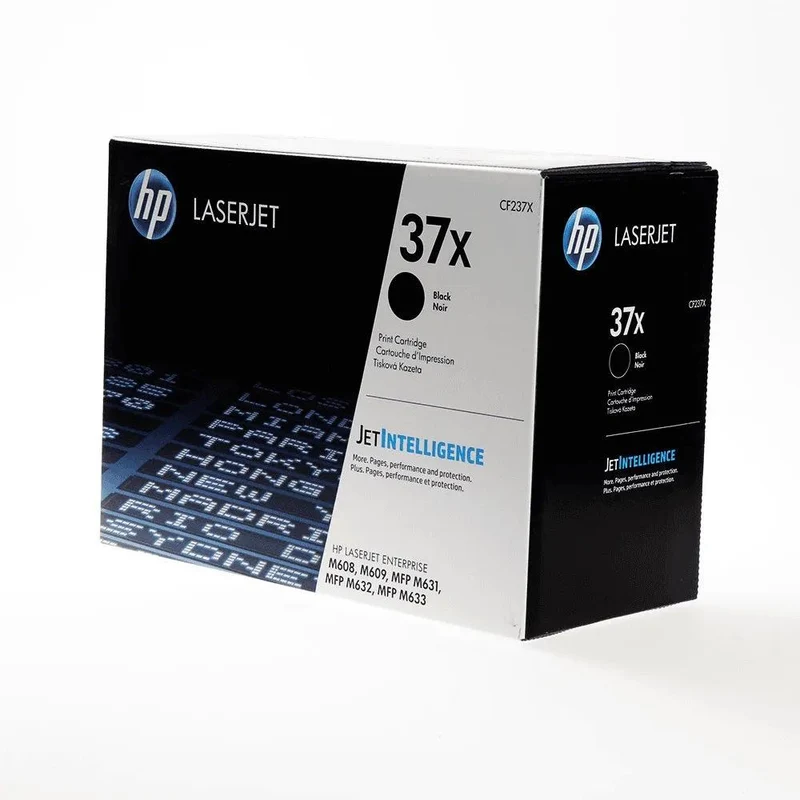 HP 37X Toner Ink Cartridge High Yield Black Cf237X Genuine Original