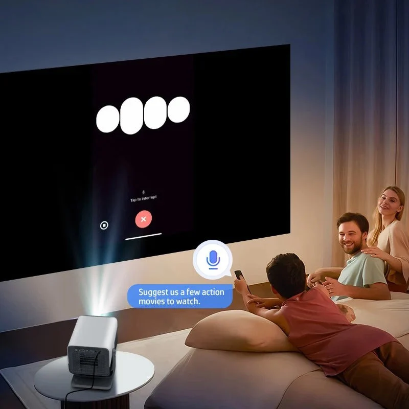 HP MC475 1080P Full HD LCD Smart Portable Mini Projector with 4K Support
