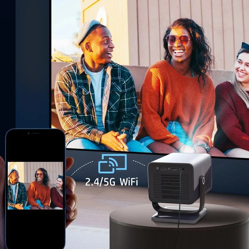 HP MC475 1080P Full HD LCD Smart Portable Mini Projector with 4K Support