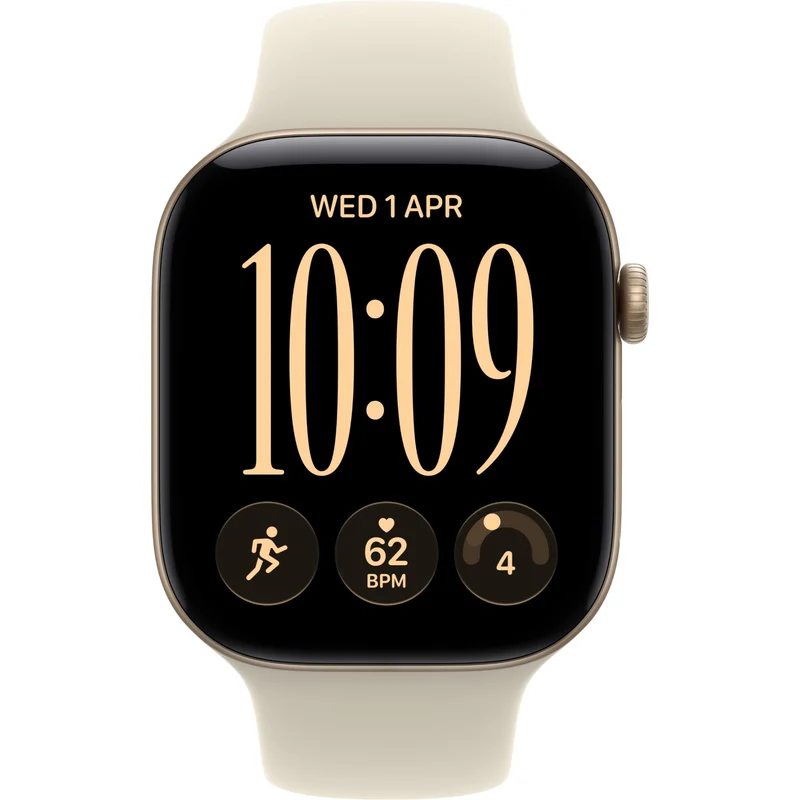 Apple Watch Series 12 46mm Light Gold Aluminium Case GPS Sport Band (S/M) [Sand]