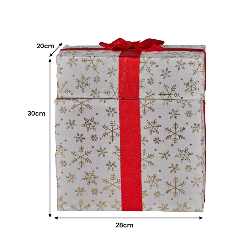 Christabelle Animated Snowman Gift Box LED Ornament