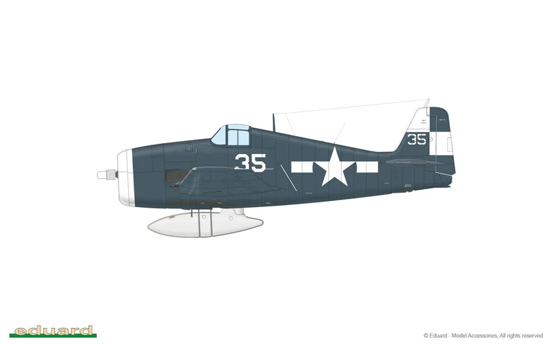 Eduard 1/48 F6F-5 Hellcat Late Model Kit