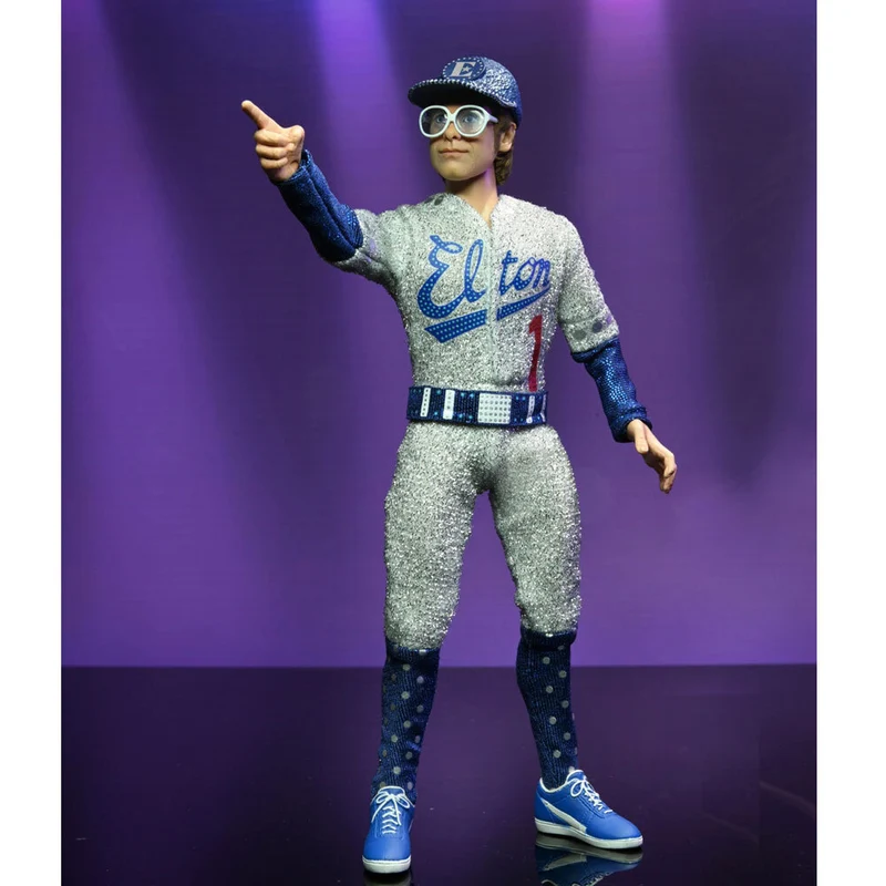 Neca 1975 Elton John Live Clothed Cartoon 8'' Action Figure Play Doll Toy