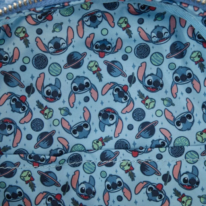 Loungefly Disney Lilo and Stitch - Stitch Plush Sherpa Cosplay Mini Backpack