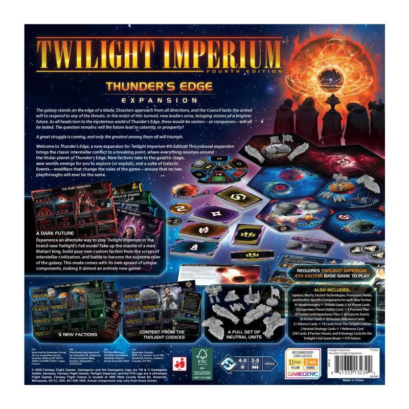 Fantasy Flight Games Twilight Imperium Thunder's Edge Expansion