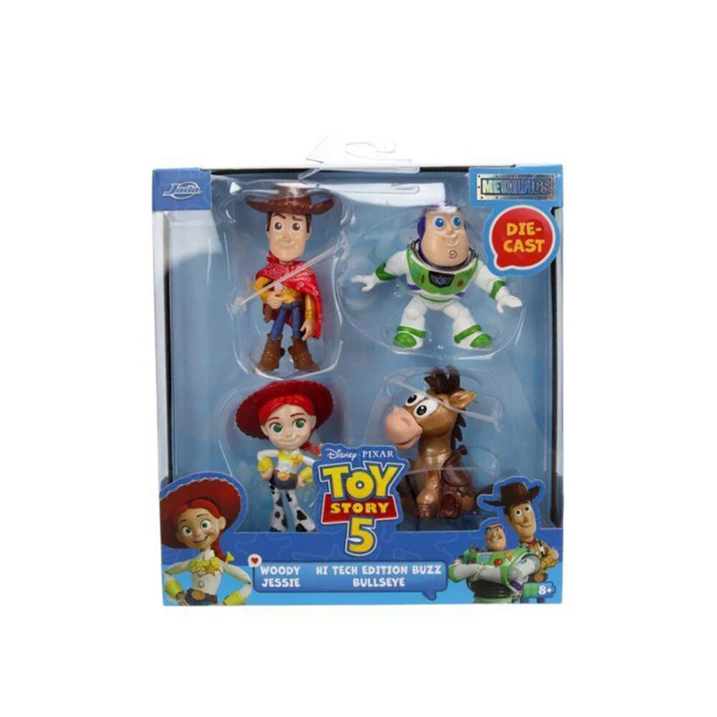 Jada Toy Story 5 Jessie Woody Buzz & Bullseye Metalfigs 2.5" Figure 4-Pack