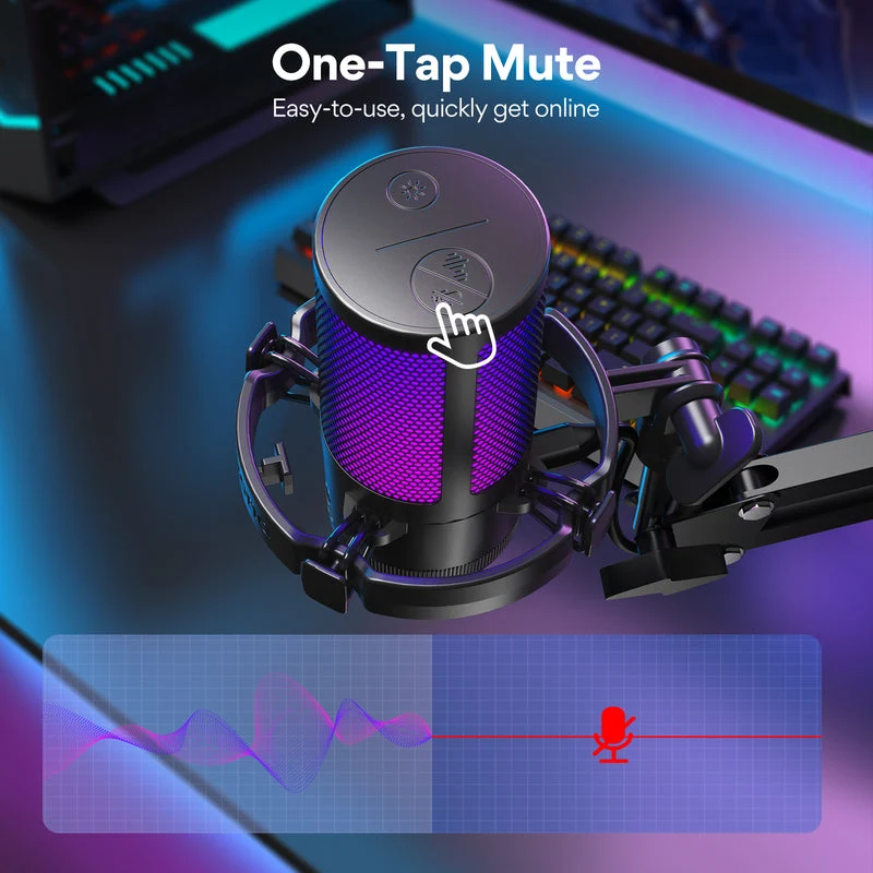 MAONO DGM20S Gamerwave Condenser USB Gaming RGB Microphone
