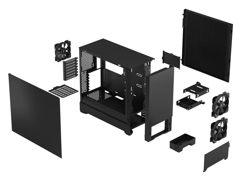 Fractal Design Pop Silent Mid-Tower Case - Black Solid