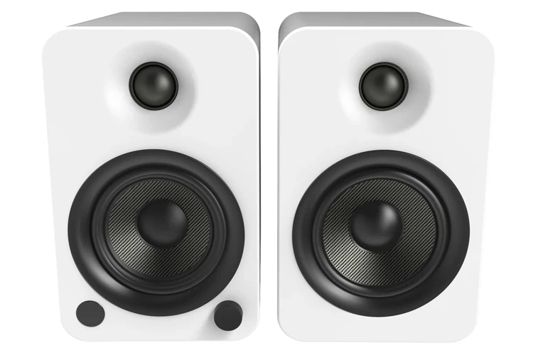 Kanto YU4 140W Powered Speakers with Bluetooth and Preamp (Matte White)