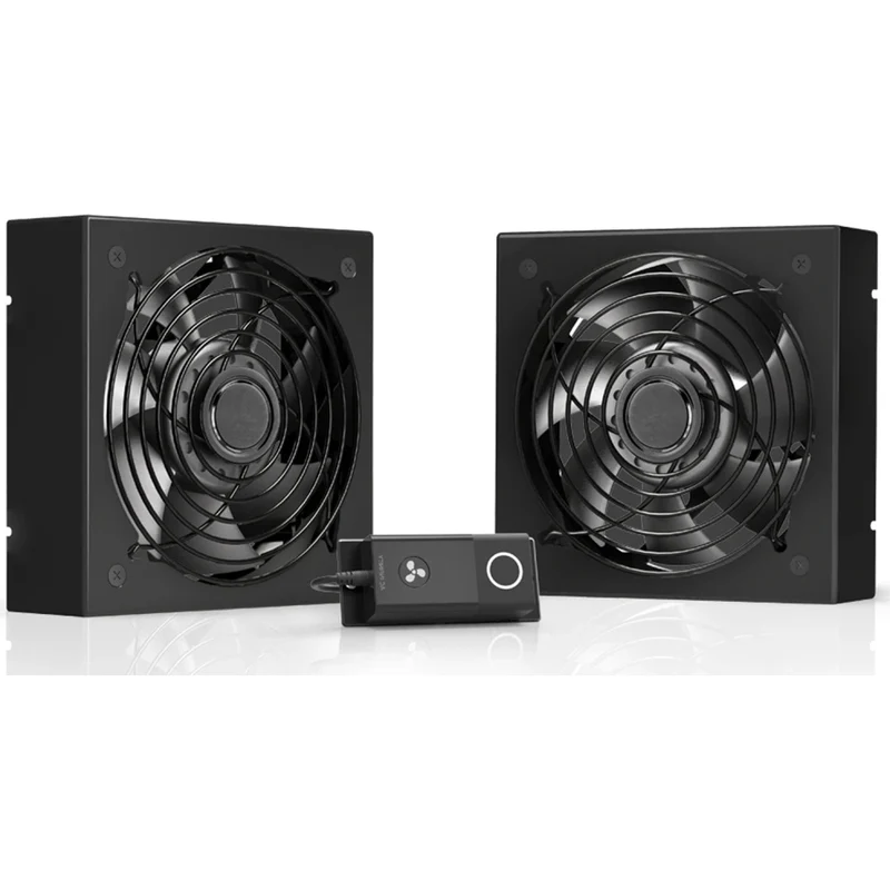 AC Infinity 2pc Rack Roof Fan Kit Dual Cooling Fans with Speed Controller