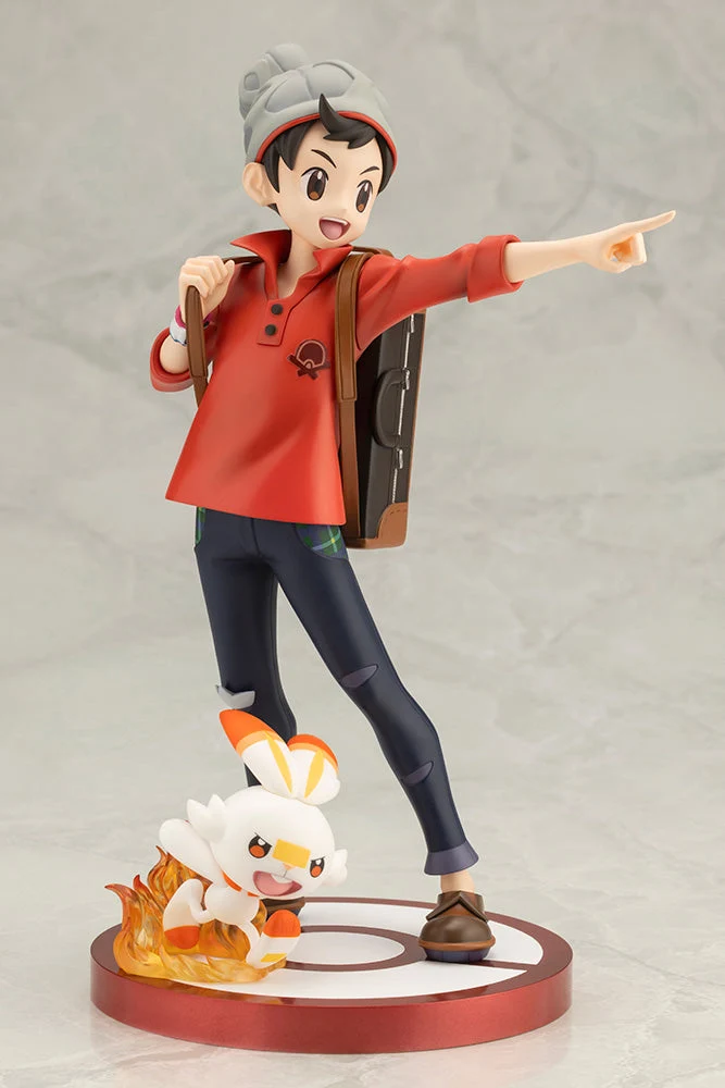 Kotobukiya 1/8 Pokemon Victor with Scorbunny Artfx J Statue
