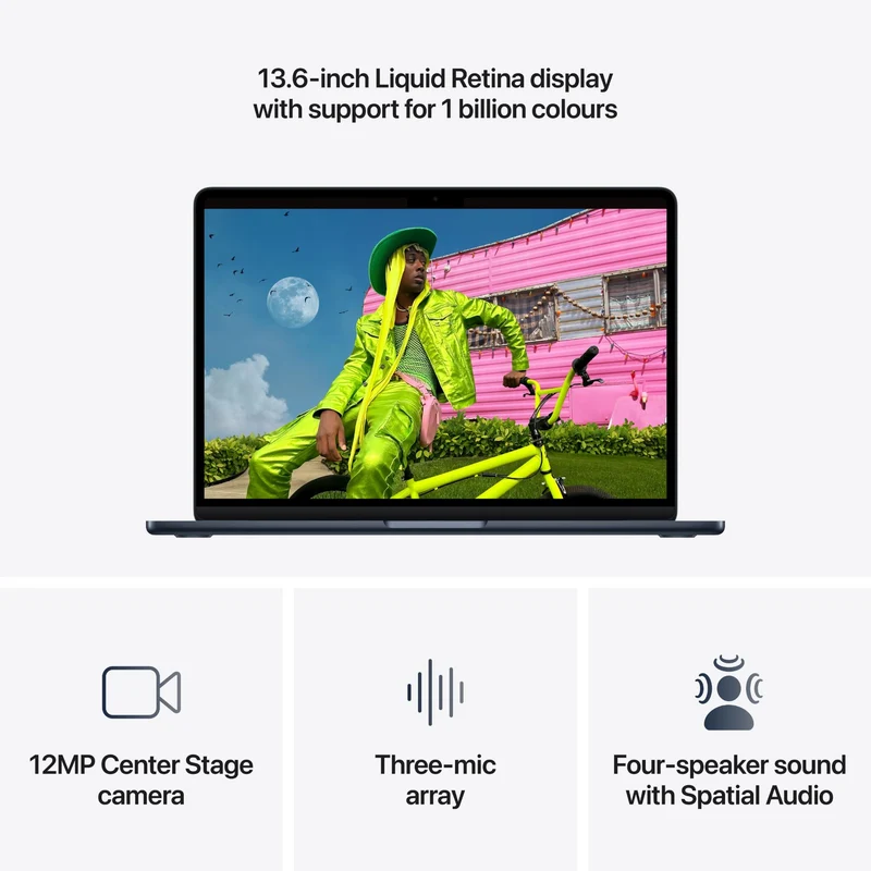 Apple MacBook Air 13-inch with M5 Chip, 512GB/16GB (Midnight)[~Refurbished]