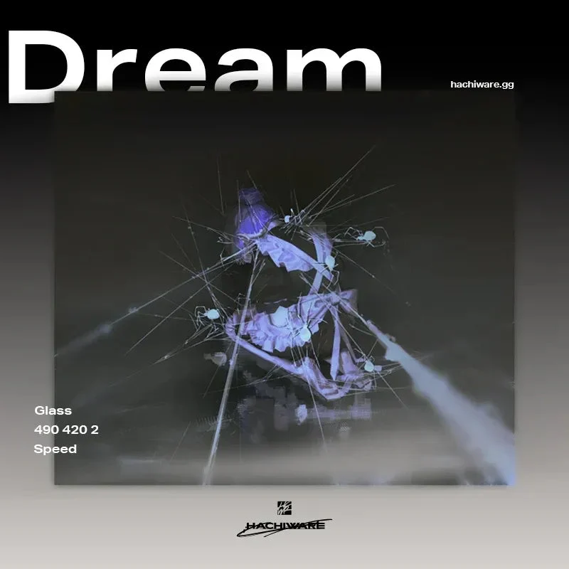 ARBITER STUDIO x HACHIWARE Dream 490x420x2mm Glass Mousepad