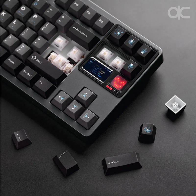 Qwertykeys QK80Mk2 Prebuilt Wireless Mechanical Keyboard (Spray-coated White)