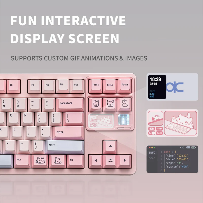 Qwertykeys QK80Mk2 Prebuilt Wireless Mechanical Keyboard (Spray-coated White)