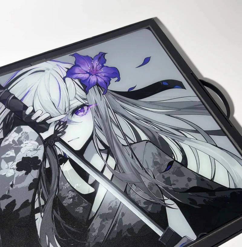 ARBITER STUDIO x HACHIWARE FlowerBlade V2 490x420x2mm Glass Mousepad