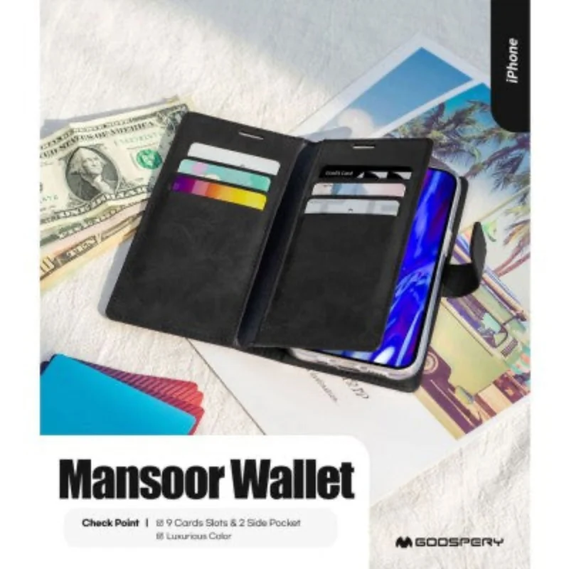 Goospery Mansoor Diary for iPhone 16 Pro Max - Red