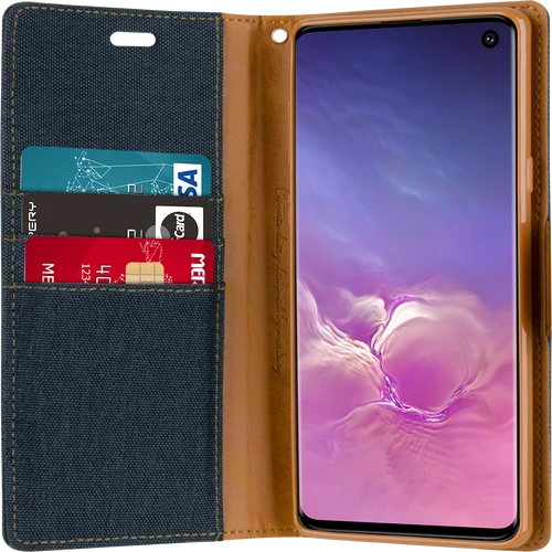 Goospery Canvas Diary For iPhone 13 Pro Max - Red