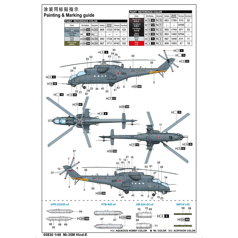 Trumpeter 1/48 Mi-35M Hind-E
