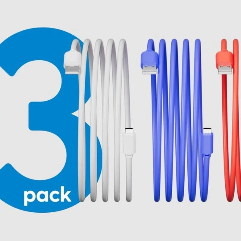 Laser 2m (3-pack) Micro USB to USB Cable (Multicolor)