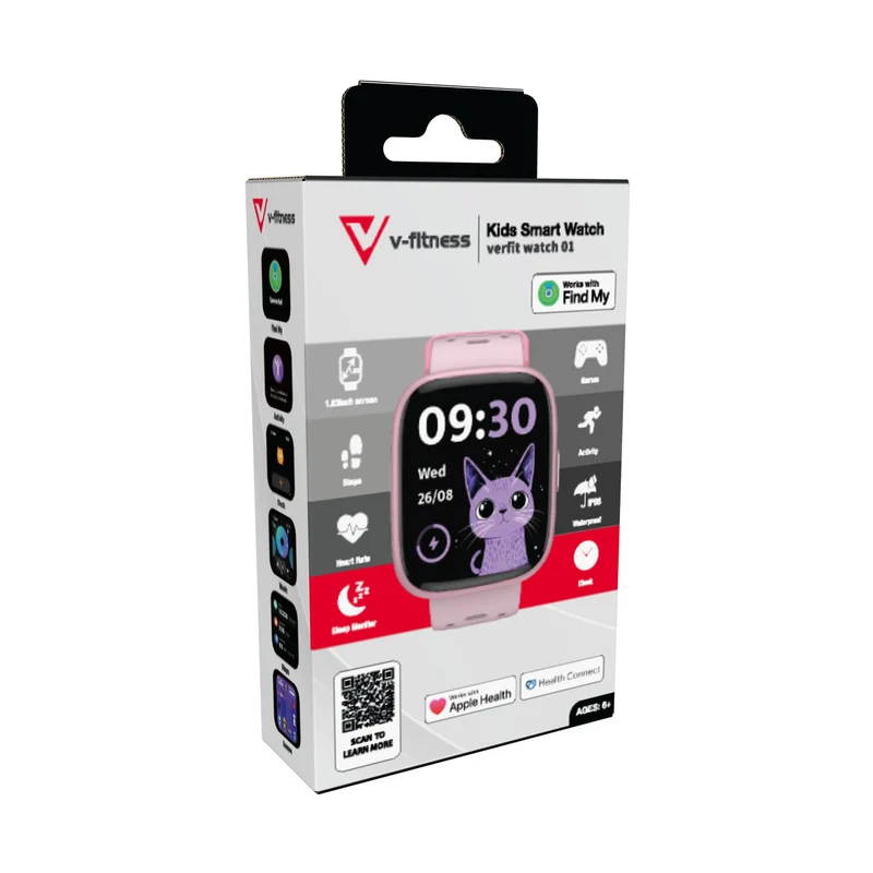 v-Fitness Kids Smart Watch with Location Finder (Pink)