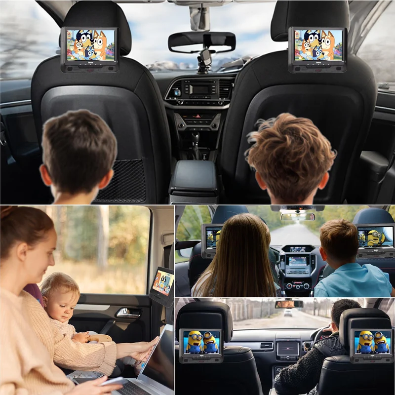 Laser 9" Dual Portable DVD Player