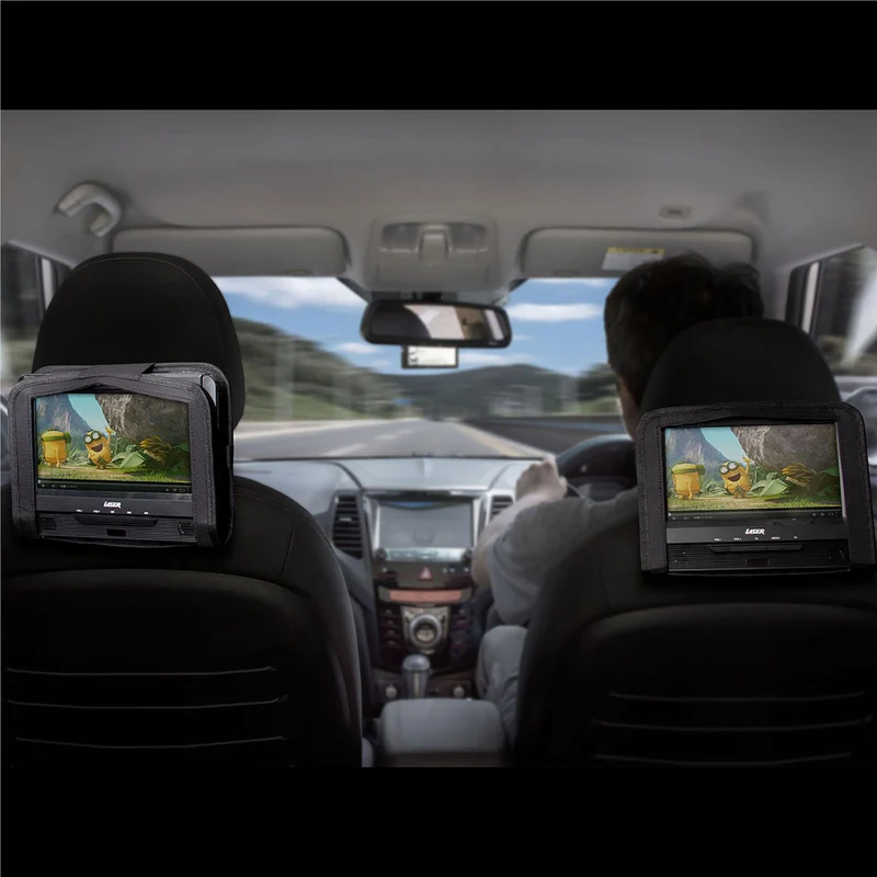 Laser 9" Dual Portable DVD Player