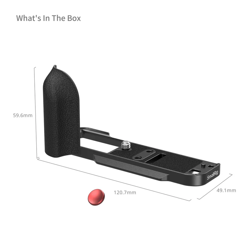 SmallRig L-Shaped Mount Plate with Silicone Handle for FUJIFILM X-T30 / X-T30 II / X-T30 III (Black) 5663