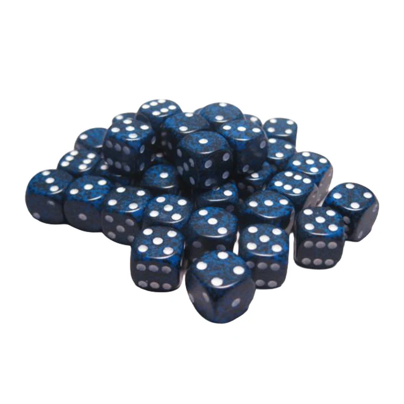 Chessex CHX 25946 Speckled 12mm D6 Stealth Block (36 Dice)