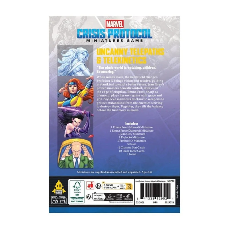 Atomic Mass Games Marvel Crisis Protocol Uncanny Telepaths & Telekinetics