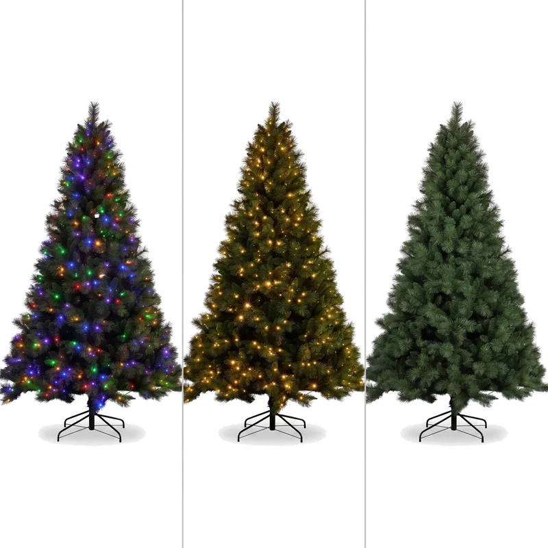 Christabelle 1.8m 6ft Grand Sierra Christmas Tree Pre Lit Multi Function LED Memory Wire Artificial Indoor Xmas Decor