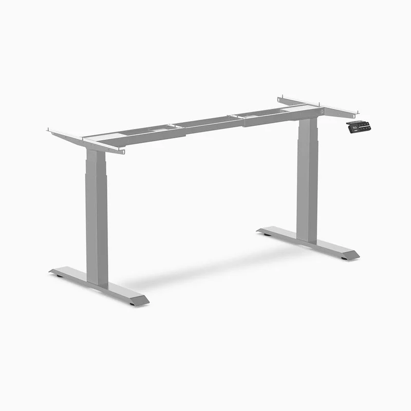 Desky Dual Sit Stand Desk Frame - Wheat