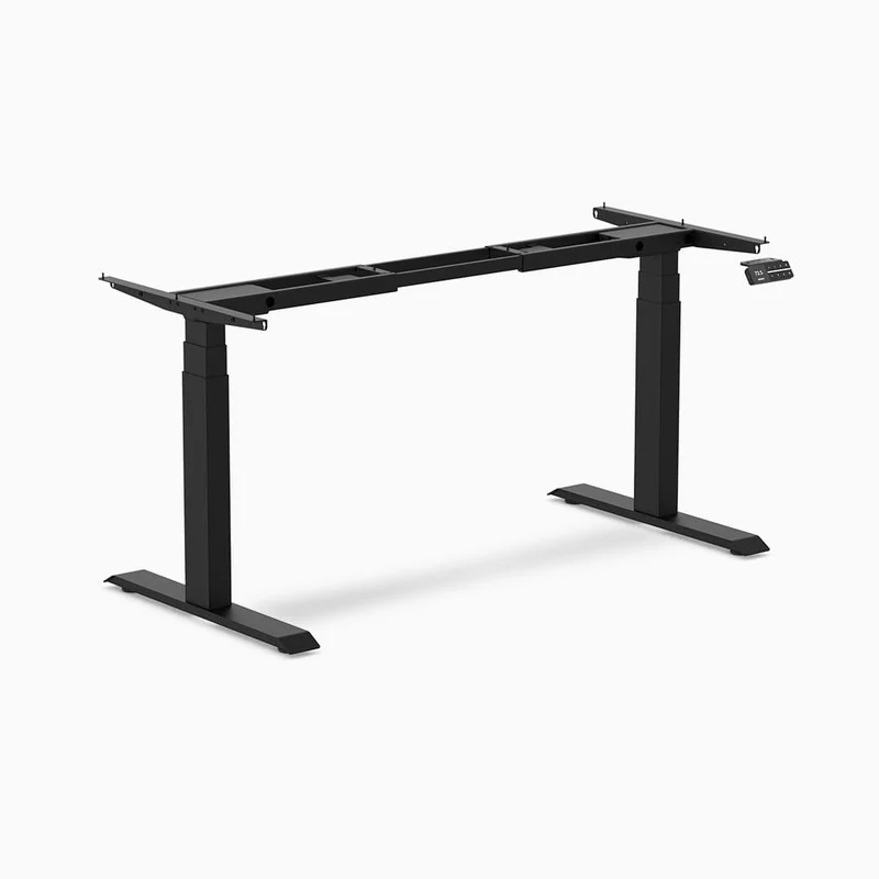 Desky Dual Sit Stand Desk Frame - Wheat