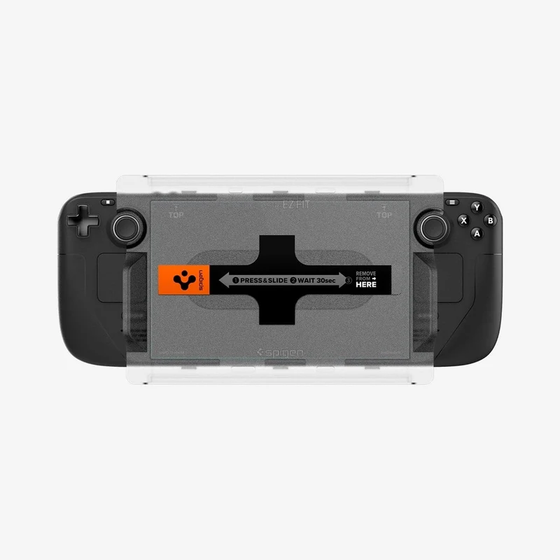 Spigen Valve Steam Deck OLED 2023 / LCD 2022 EZ Fit GLAS.tR Slim 1PC Video Game Accessories - Clear