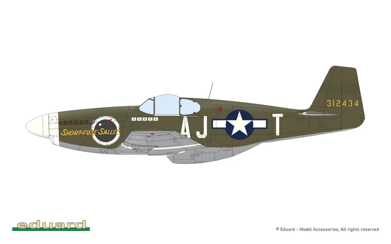 1/48 P-51B Mustang Malcolm Hood Canopy Model Kit