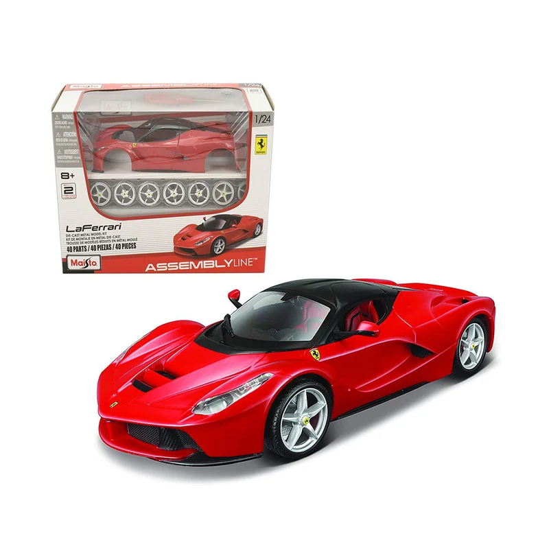 Maisto Licensed 1:24 Scale Assembly Line La Ferrari Diecast Model Car Red
