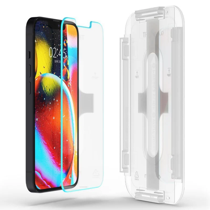 Spigen Apple iPhone 13 mini EZ Fit GLAS.tR Slim Glass Screen Protector - Clear
