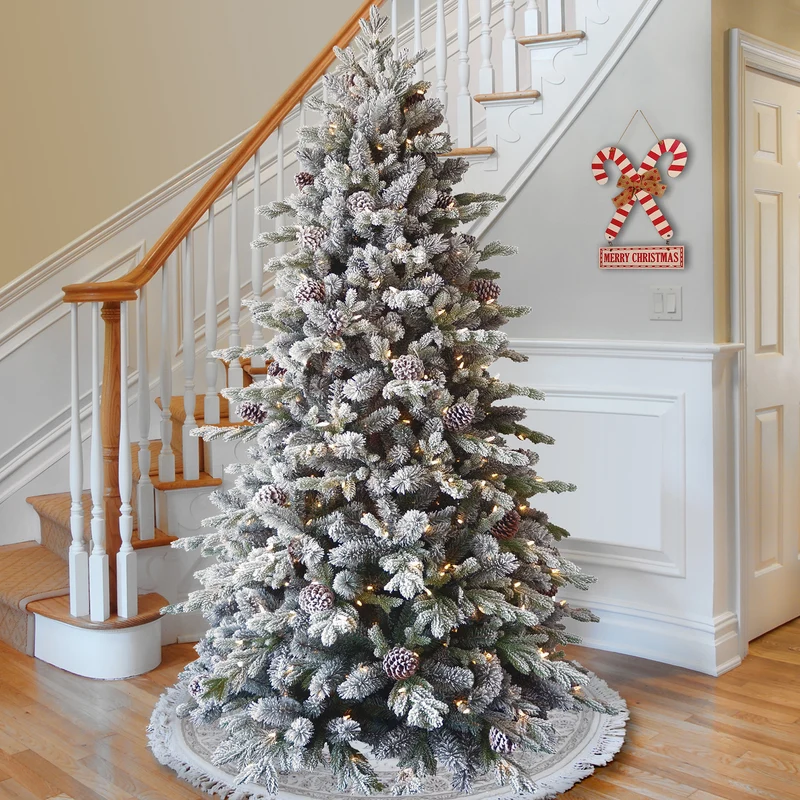 Christabelle 2.3m Snowy Dorchester Pre-Lit Christmas Tree with 1198 Tips
