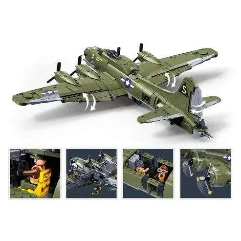 Sluban 1/44 1270pc B-17G Flying Fortress