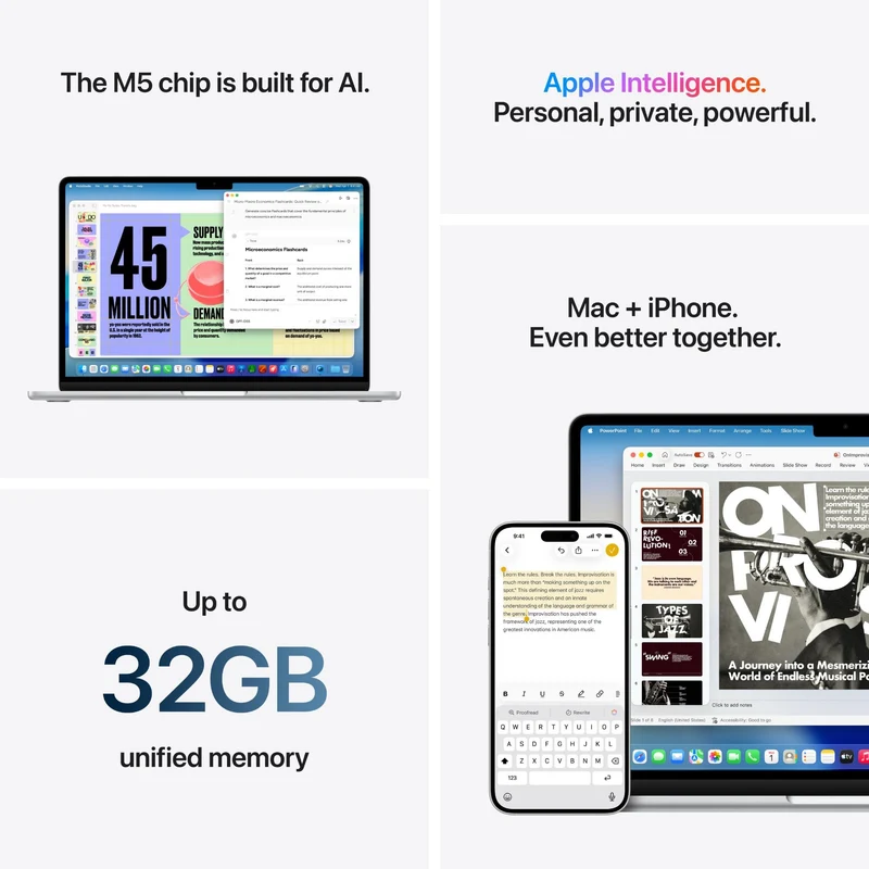 Apple MacBook Air 15-inch with M5 Chip, 512GB/16GB (Starlight)