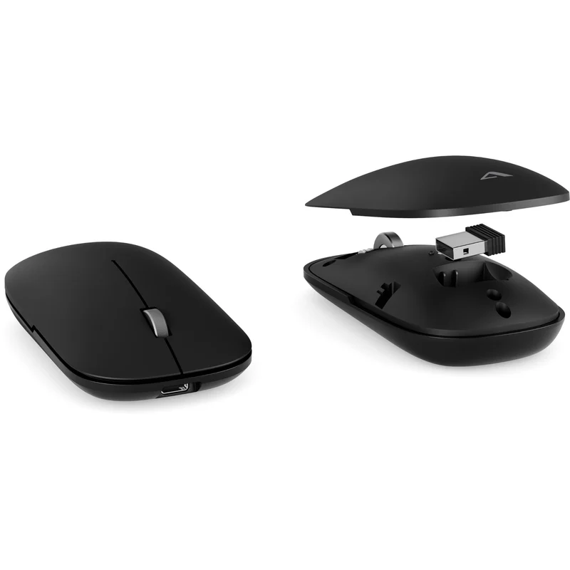 Alogic Hush USB-C Bluetooth Mouse (Space Black)