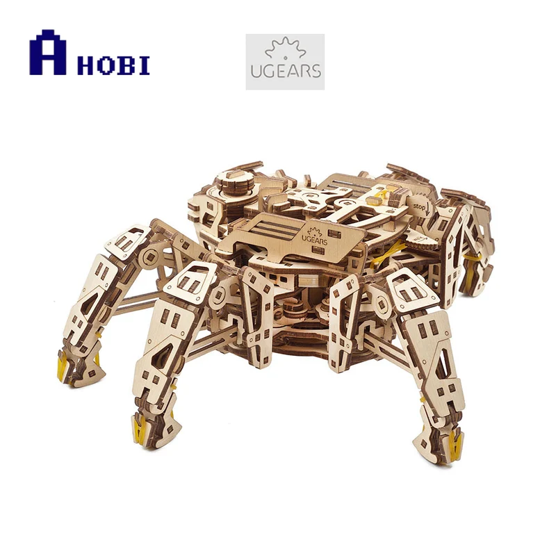 UGears Hexapod Explorer Wooden Mechanical Puzzle Model Kit