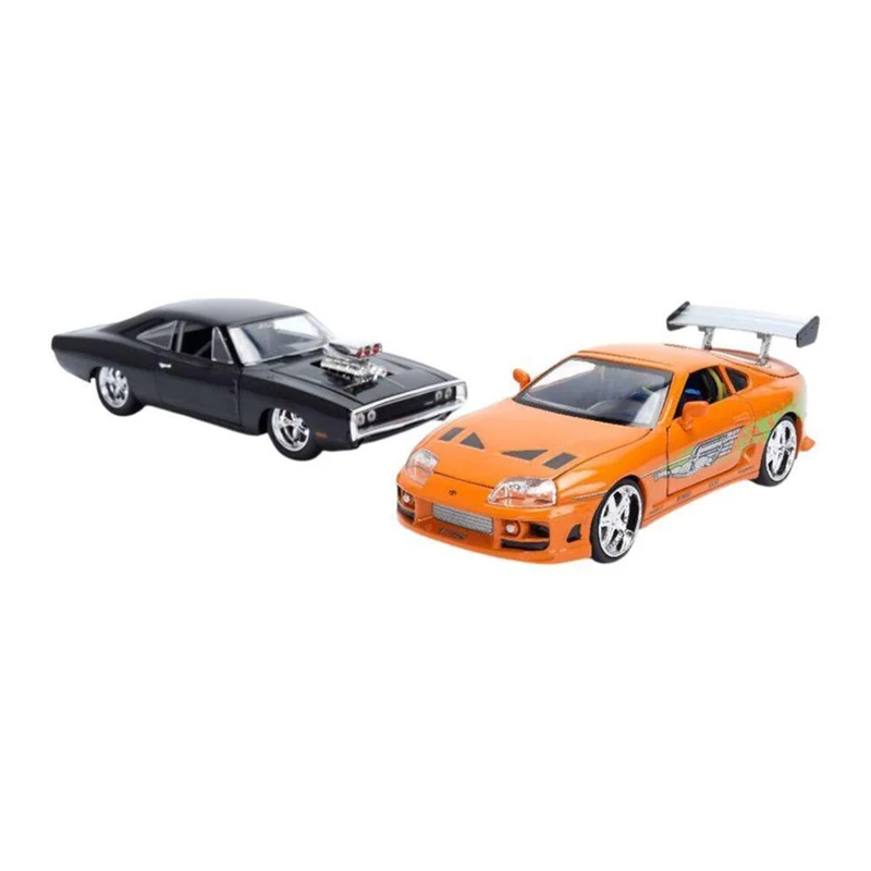 Jada 1:24 Fast & Furious Dom's Dodge Charger R/T & Brian's Toyota Sup Model Set