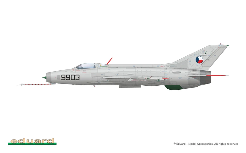 1/48 EFKA MiG-21F-13 In Czechoslovak Service Model Kit