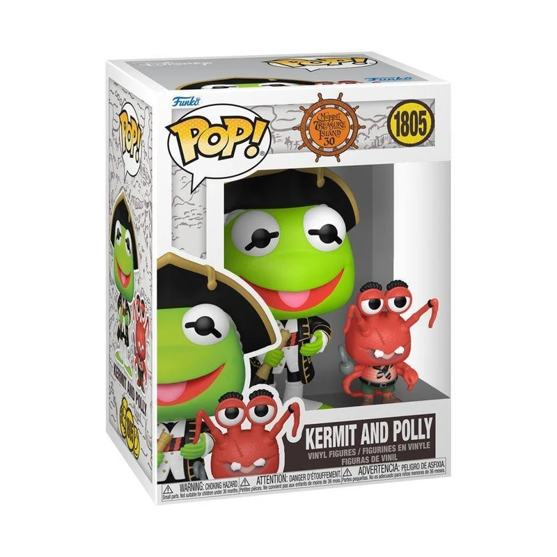 Muppets: Treasure Island – Kermit & Polly Pop! Vinyl