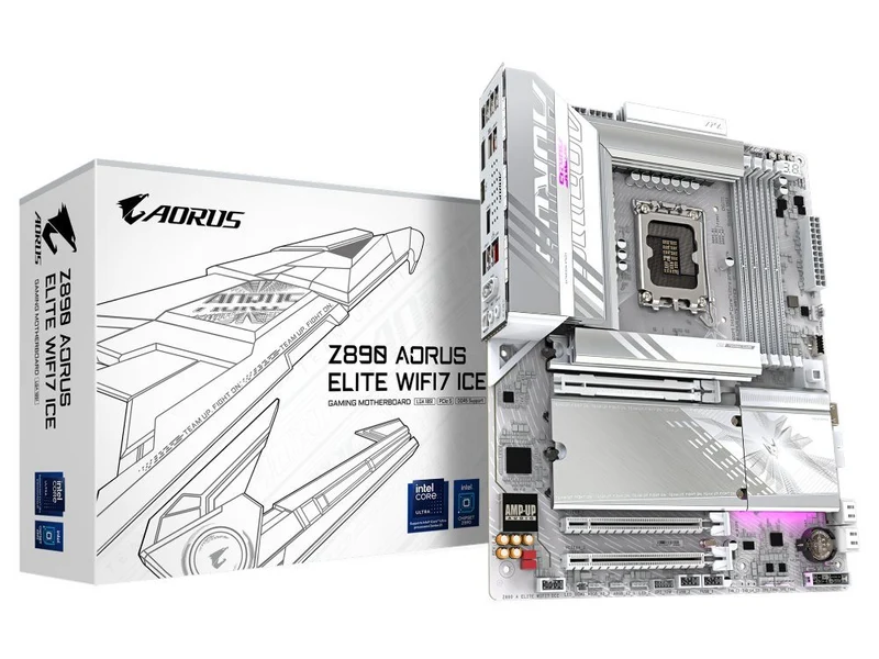 Gigabyte Z890 Aorus Elite WiFi7 Ice Motherboard
